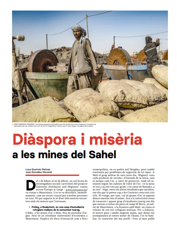 Diaspora and Misery in the Mines of the Sahel