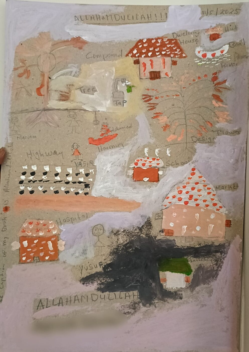 Elhamdülillah village drawn by from Sierra Leone